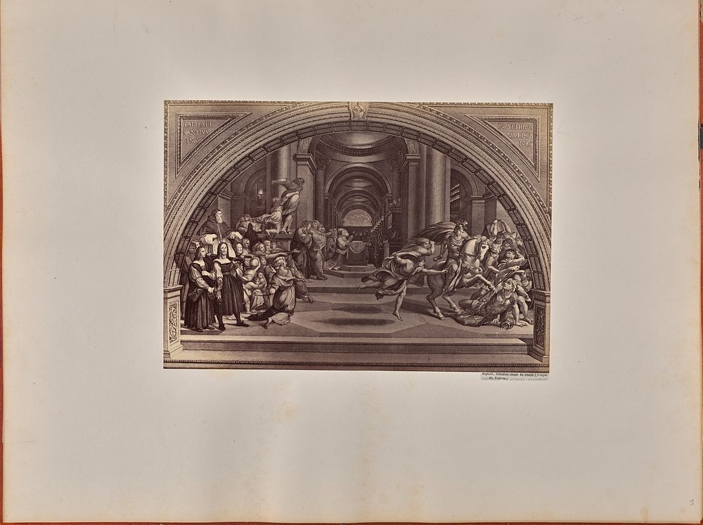 Raphaël, Héliodore chassé du temple (fresque du Vatican) by James Anderson