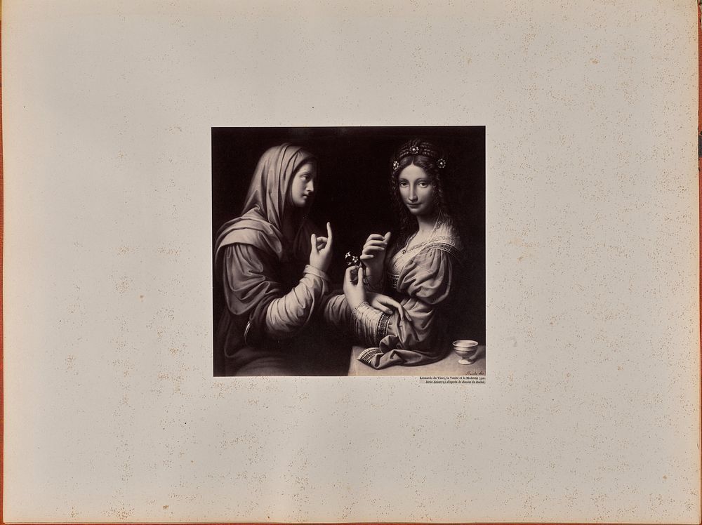 Leonardo da Vinci, la Vanité et la Modestie (galerie Sciarra) d'après le dessin de Rocchi by James Anderson