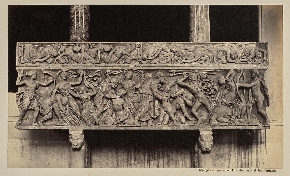 Sarcophage representant l'histoire des Niobides. Vatican by James Anderson
