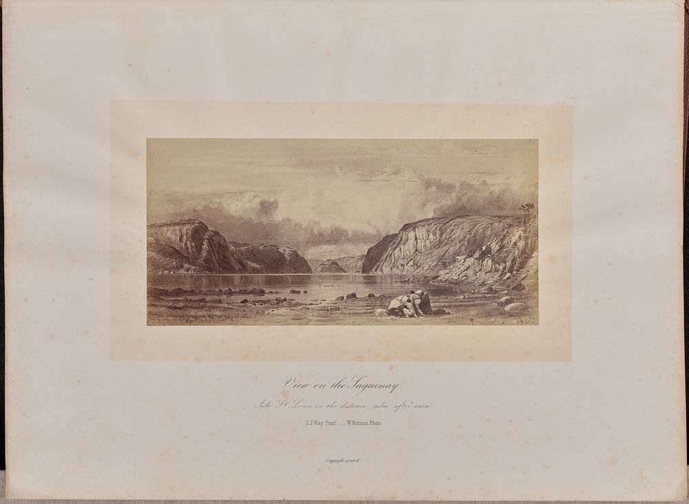 View on the Saguenay by William Notman