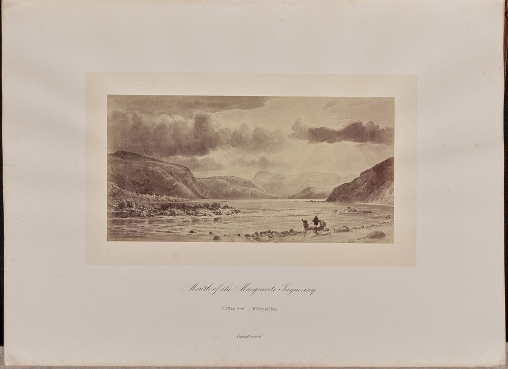Mouth of the Marguerite Saguenay by William Notman