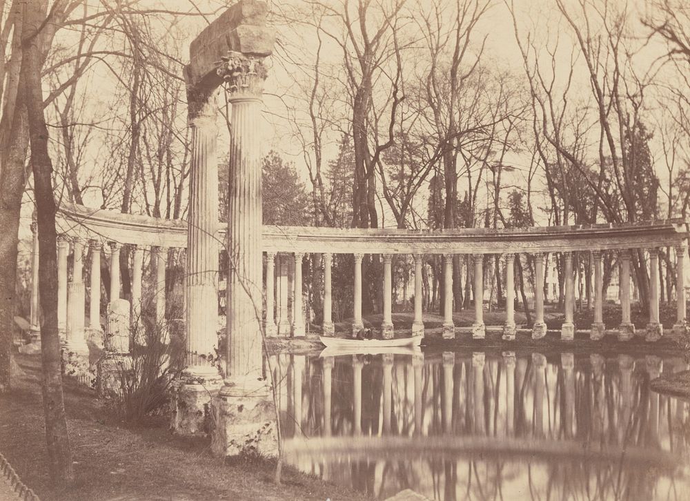 The Naumachia, Parc Monceau, Paris by Charles Marville