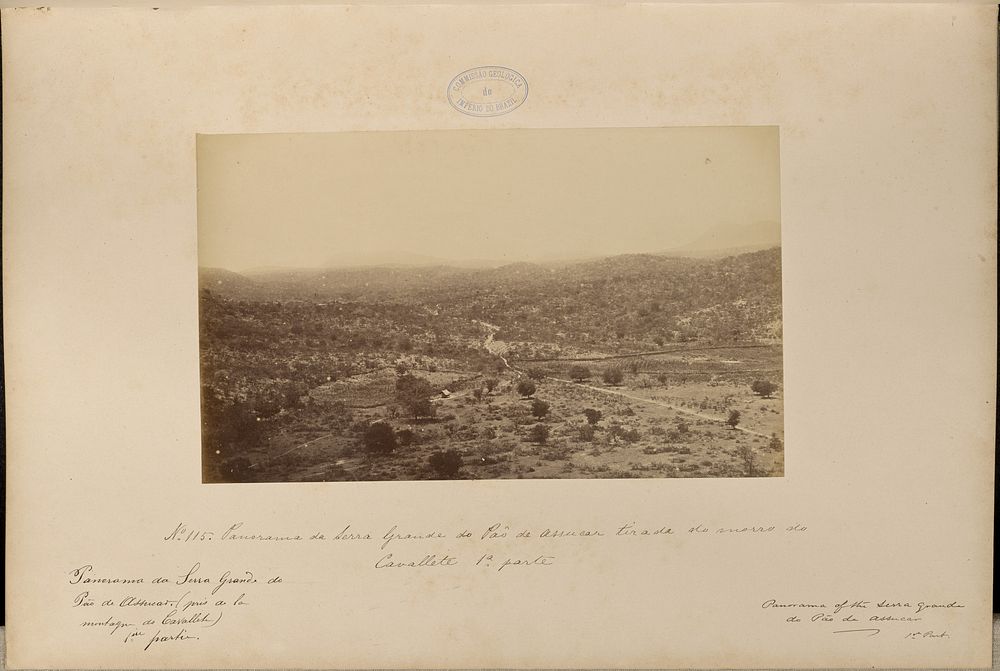 Panorama da Serra Grande do Pão de Assucar tirada do morro do Cavallete - 1a parte by Marc Ferrez