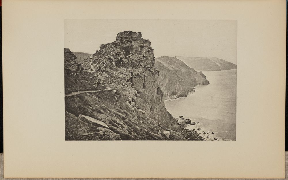 Castle Rock, Lynton by Francis Frith and Co and A W Elson and Co