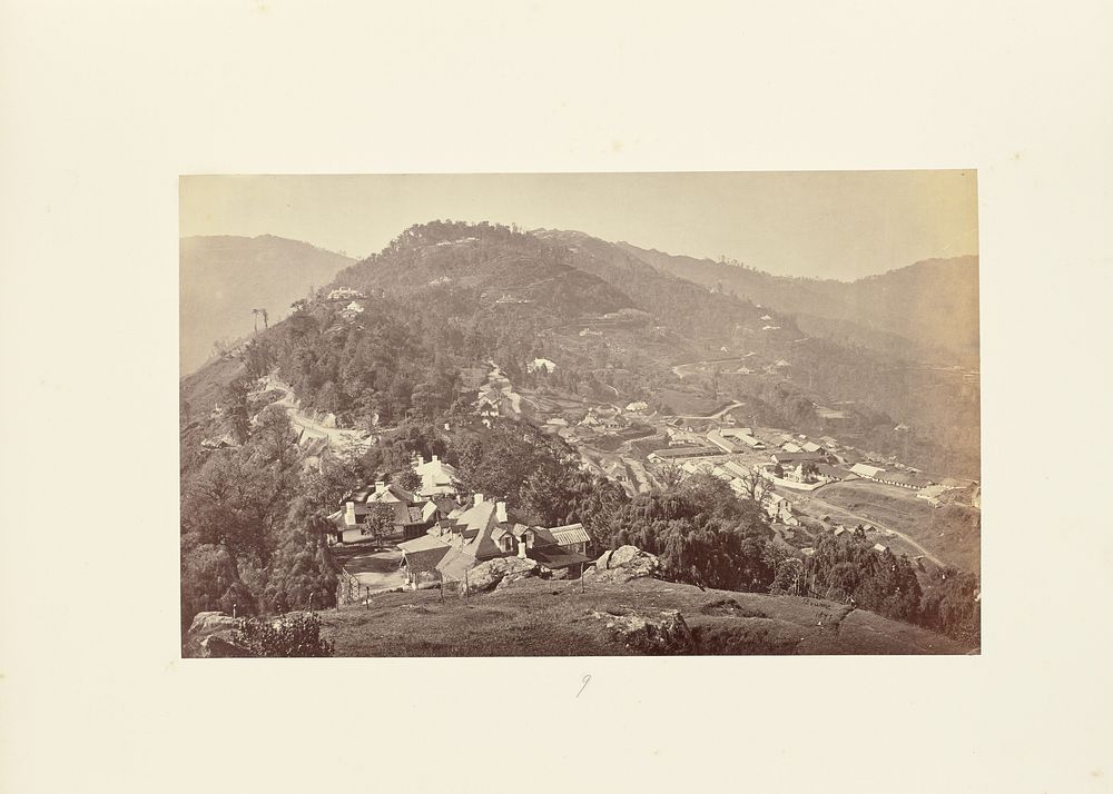 Darjeeling; General View from Observatory Hill, Looking South by Samuel Bourne