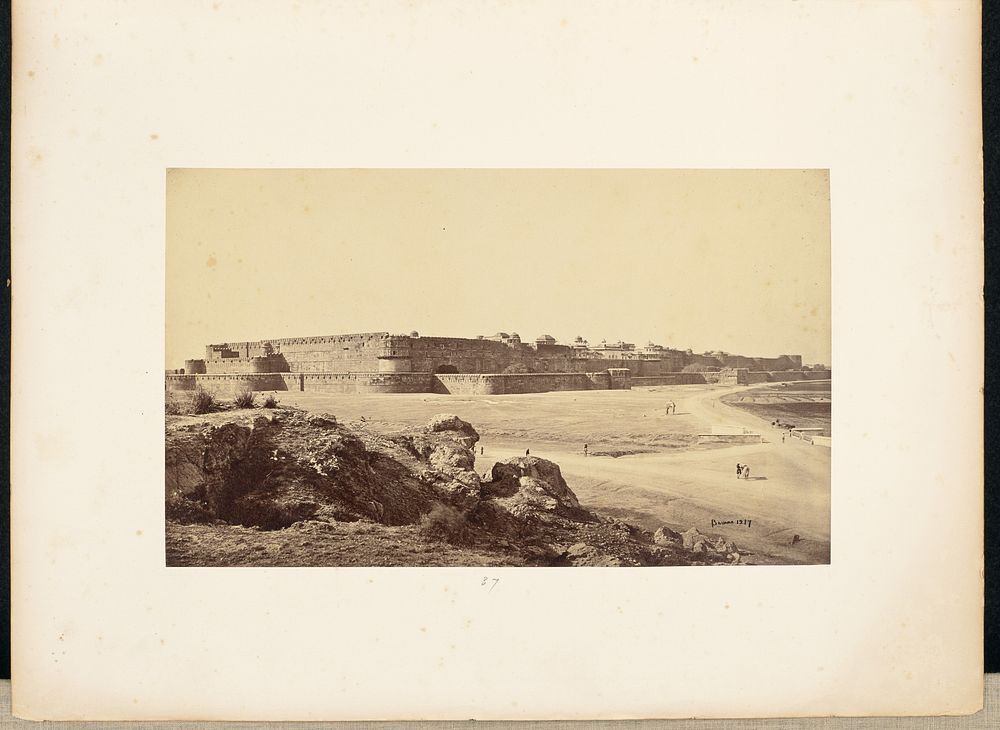 Agra; The Fort from the Southwest by Samuel Bourne