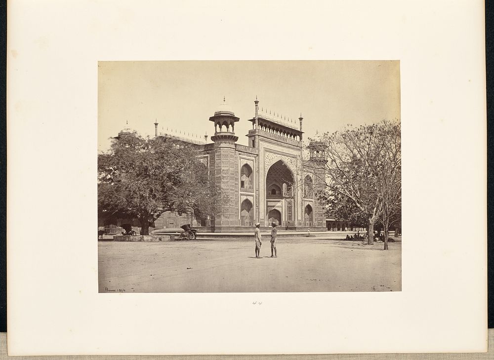 Agra; The Gate of the Taj by Samuel Bourne