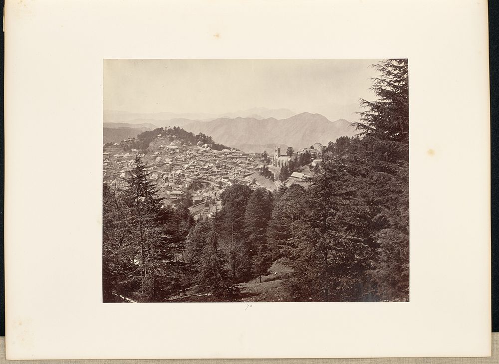 Simla; General View from Jakko by Samuel Bourne