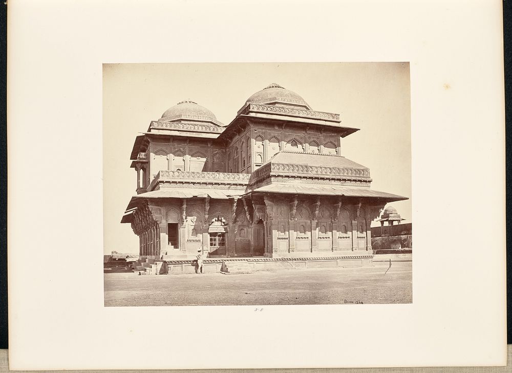 Futtypore Sikri; The Palace of Beerbul by Samuel Bourne