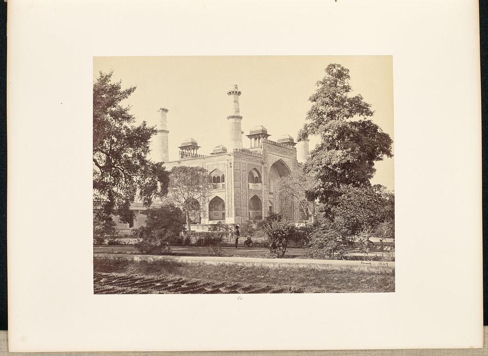 Secundra; The Entrance Gate from the Garden by Samuel Bourne