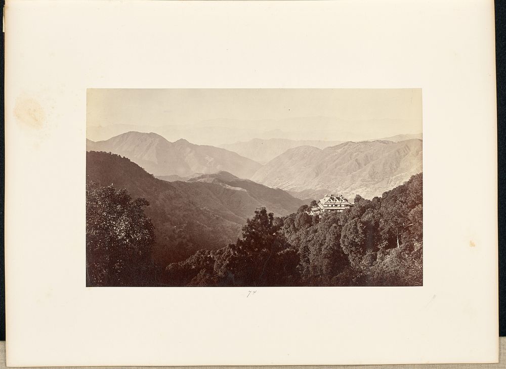 Simla; The Yarrows with Shalli Peaks in the Background from Inverarm by Samuel Bourne