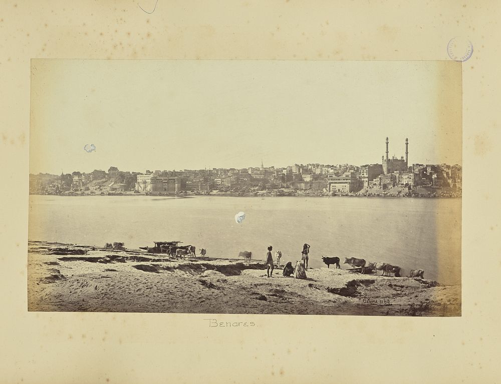 Benares; General View from the Opposite Bank of the Ganges by Samuel Bourne