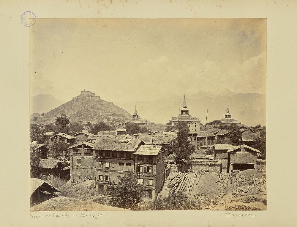View of the city of Srinager. Cashmere by William H Baker