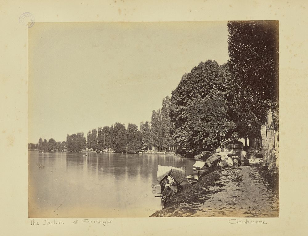 The Jhelum at Srinager. Cashmere by John Burke and William H Baker