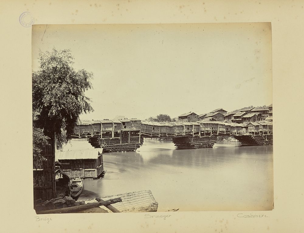 Bridge. Srinager. Cashmere by John Burke and William H Baker
