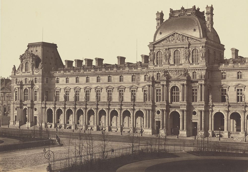The Pavillon Turgot, Louvre, Paris by Édouard Baldus