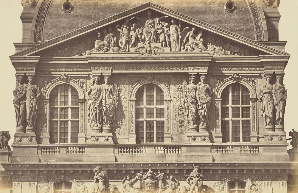 The Second Floor of the Pavillon Richelieu, Louvre, Paris by Édouard Baldus