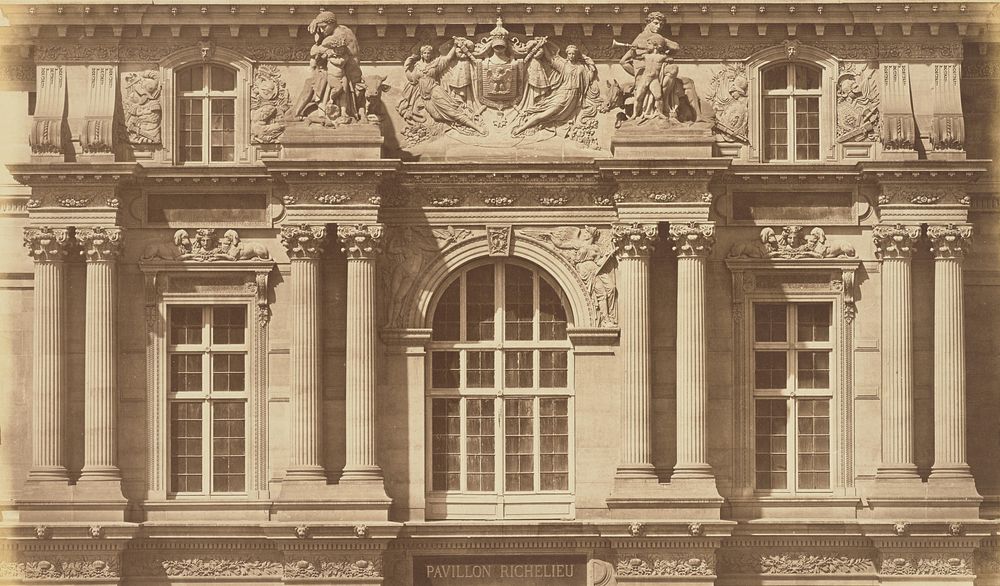 The First Floor of the Pavillon Richelieu, Louvre, Paris by Édouard Baldus