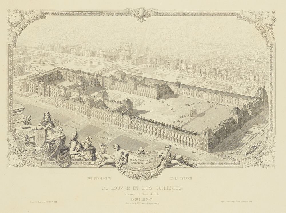 Du Louvre et des Tuileries (d'après les Plans officiels) by Édouard Baldus
