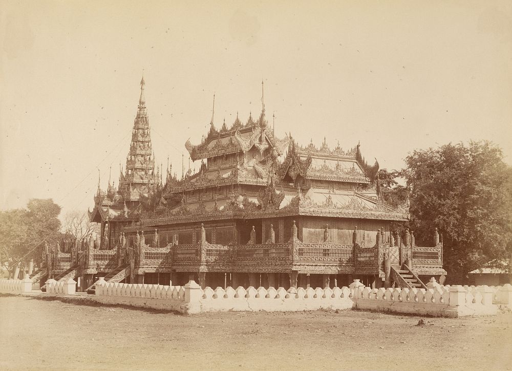 King Thibaw Min's School Now Used as a Church by Felice Beato
