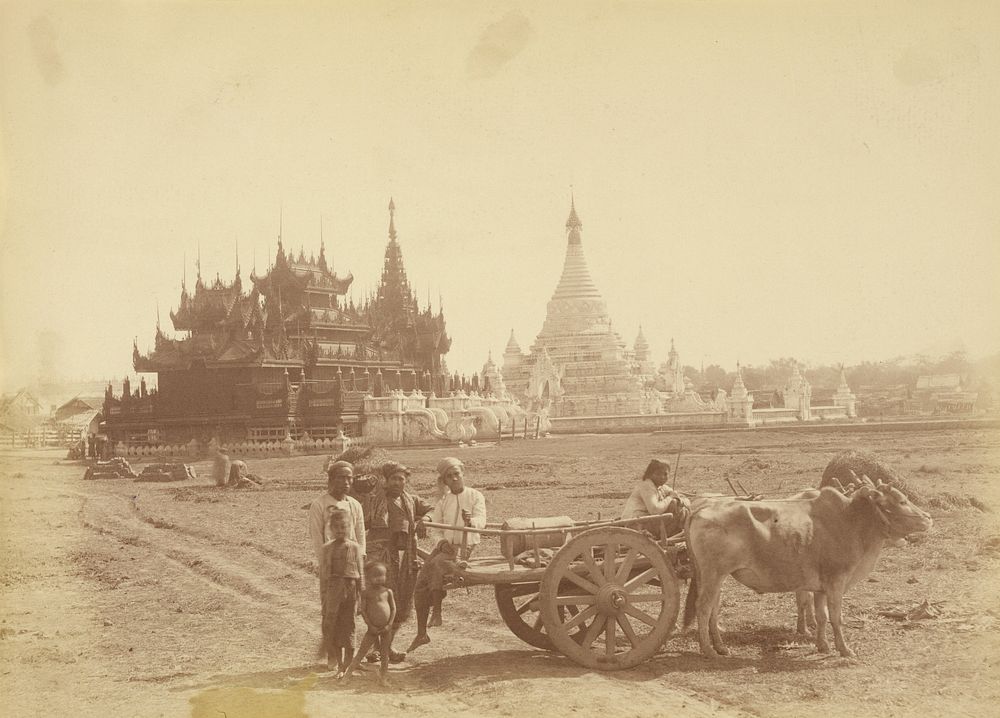 Pagoda and Kyaung Built by the Captain of King Thibaw Min's Bodyguard by Felice Beato
