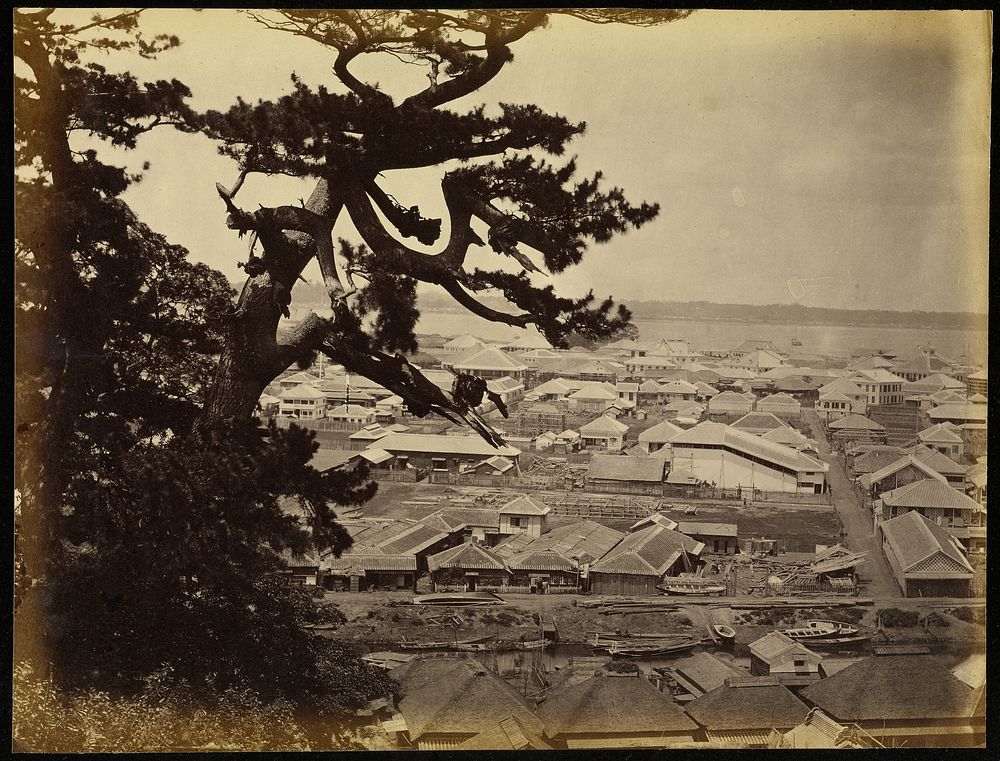 View of Yokohama from the Bluff by Felice Beato