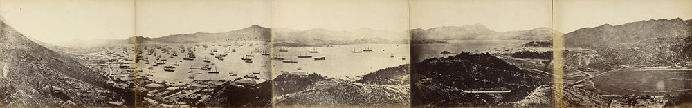 Panorama of Hong Kong, taken from Happy Valley by Felice Beato and Henry Hering