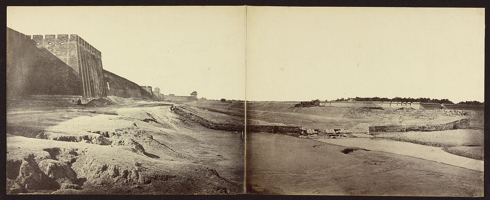 Position taken up by the English and French within the Enclosure of the Temple of the Earth by Felice Beato and Henry Hering