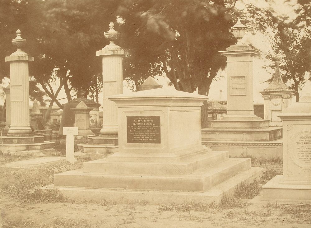 Tomb of Colonel Charles Chester, Adjutant General of the British Army by Charles Moravia