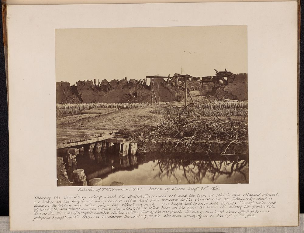 Exterior of the North Fort, Showing the English Entrance by Felice Beato