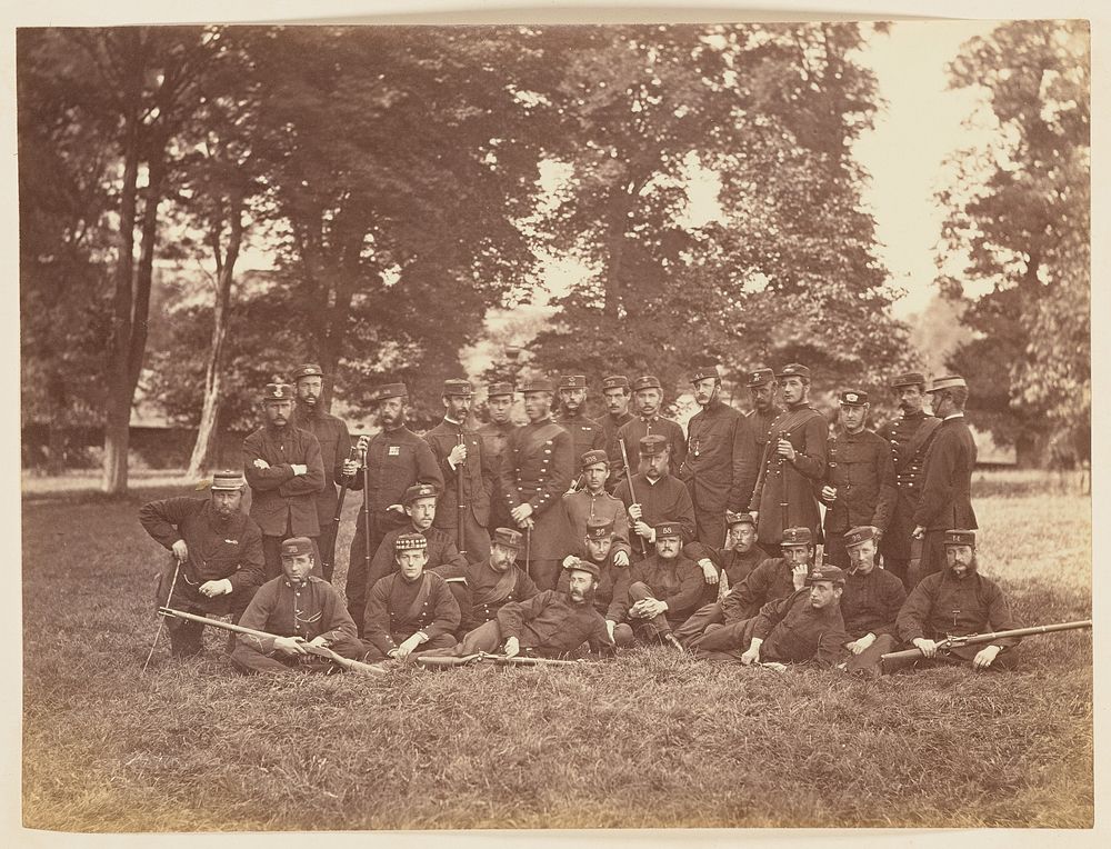 Military group portrait by F C Gould and Charles Parker