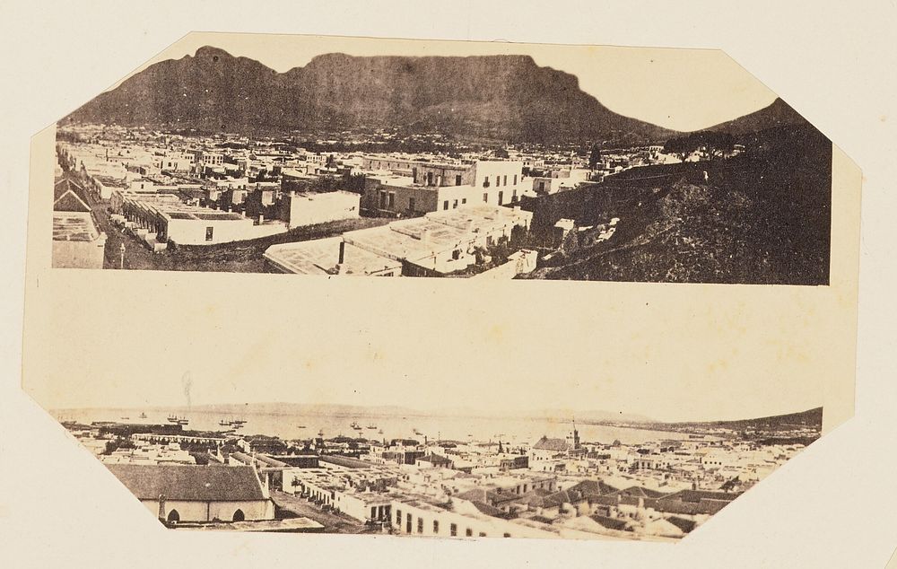 Photographic Collage of Two Views of Cape Town, South Africa