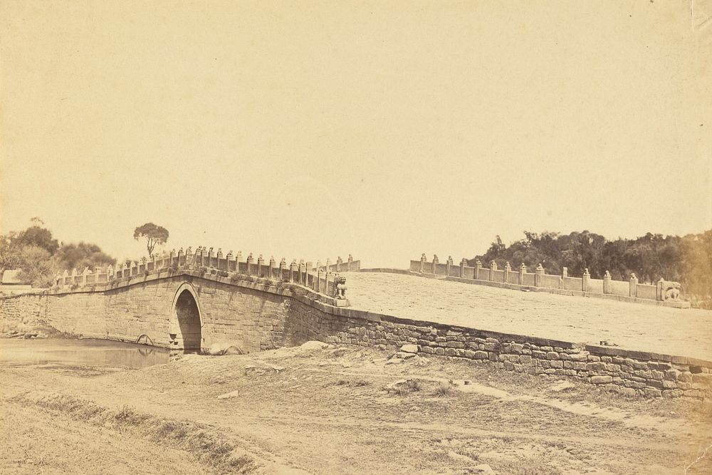 Bridge of the Pa-li-k'um, the Scene of the Fight with Imperial Chinese Troops, September 21, 1860, near Pekin by Felice Beato
