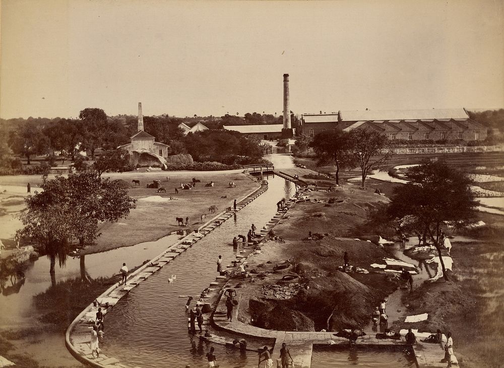 Mills at Hyderabad by Lala Deen Dayal