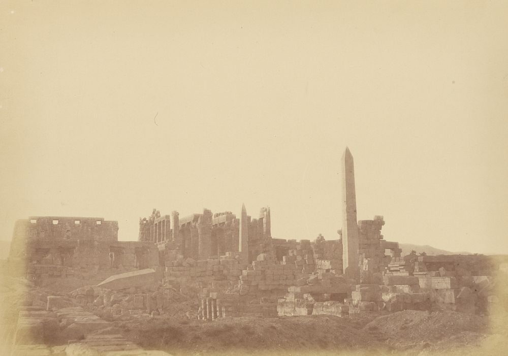 Overview of the Palace of Karnak by Théodule Devéria