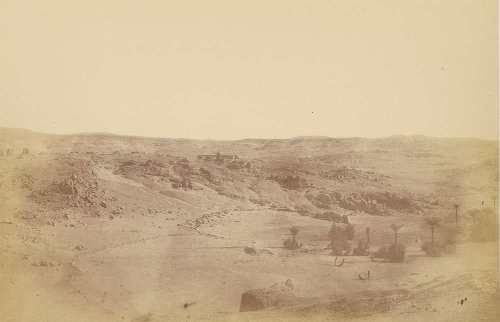 Overview of the Ruins of Fostat, near Cairo by Théodule Devéria