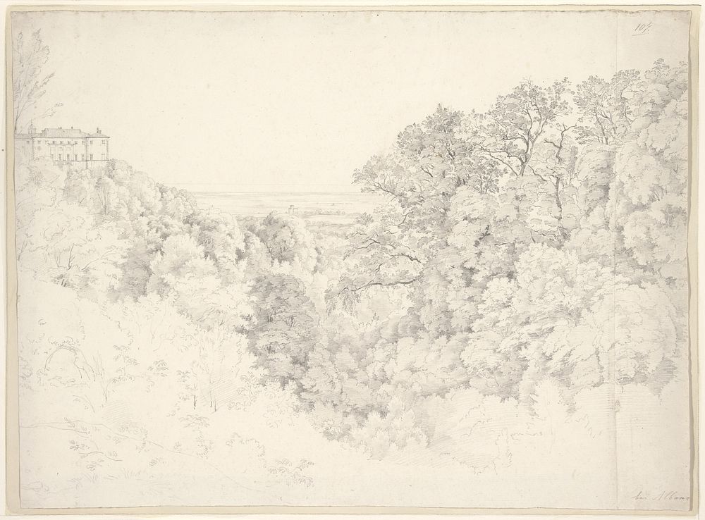 View from Ariccia near Albano by Ernst Fries