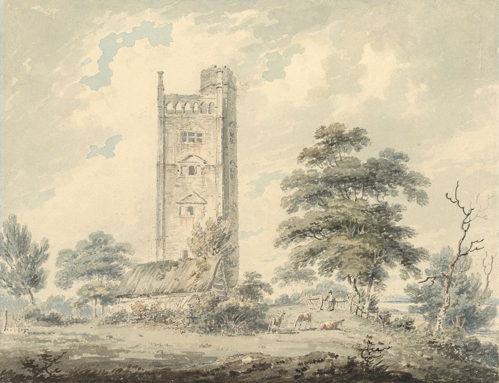 Freston Tower, Suffolk by Edward Dayes