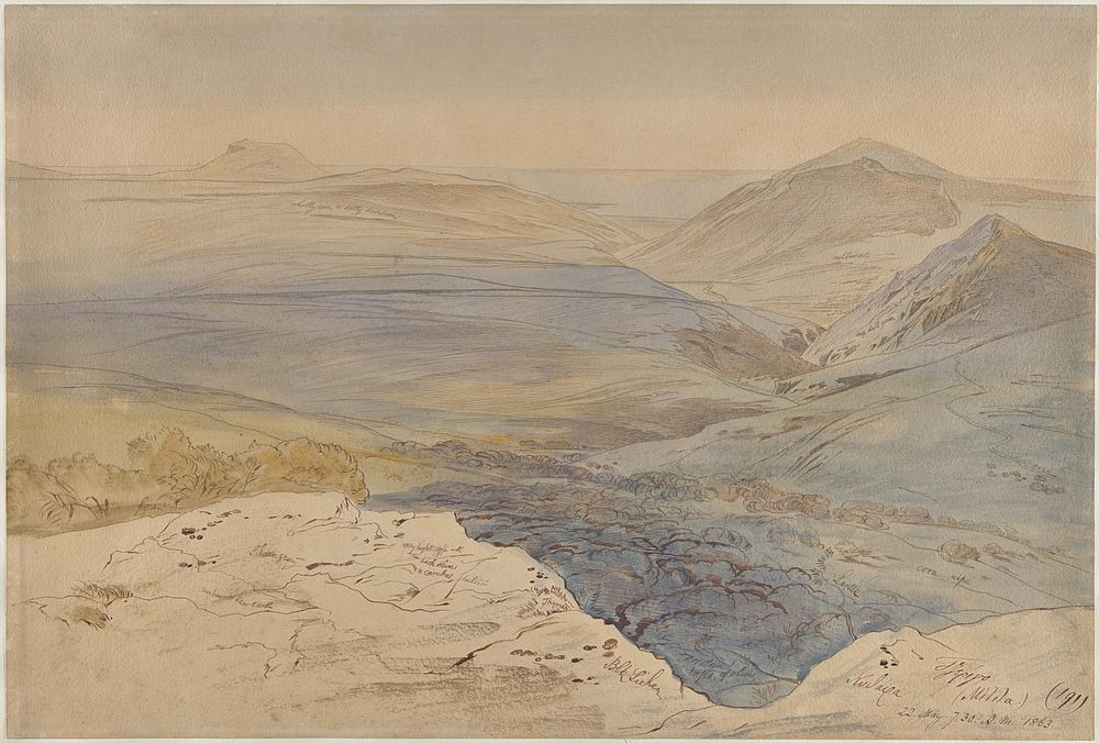 A View of Kythera, Greece by Edward Lear