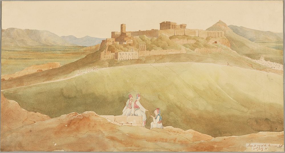 A View of the Acropolis, Athens, Greece by Henry Byam Martin