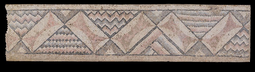 Panel from a Mosaic Floor from Antioch (top left border; part of 70.AH.96)