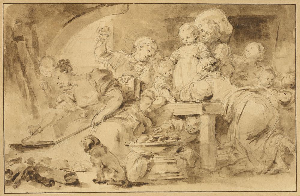 Making Fritters (Les Beignets) by Jean Honoré Fragonard