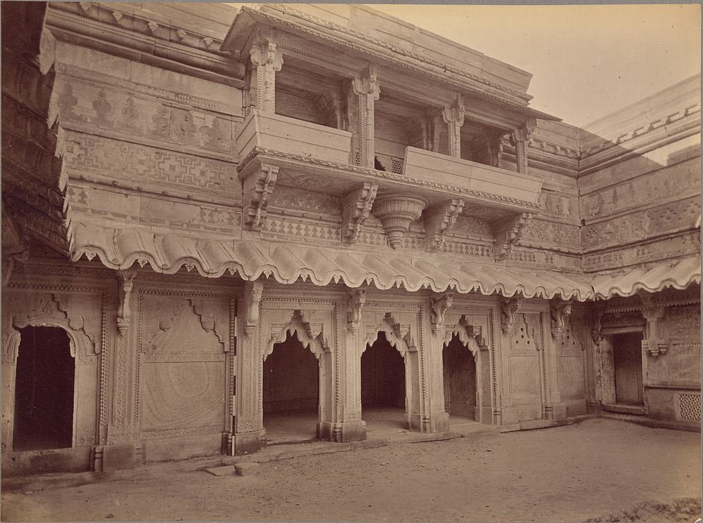 Interior of Man Mandir, Gwalior by Lala Deen Dayal