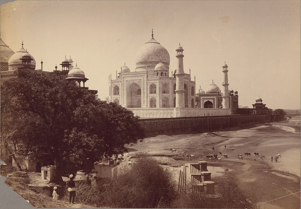 The Taj (Rear View), Agra by Lala Deen Dayal