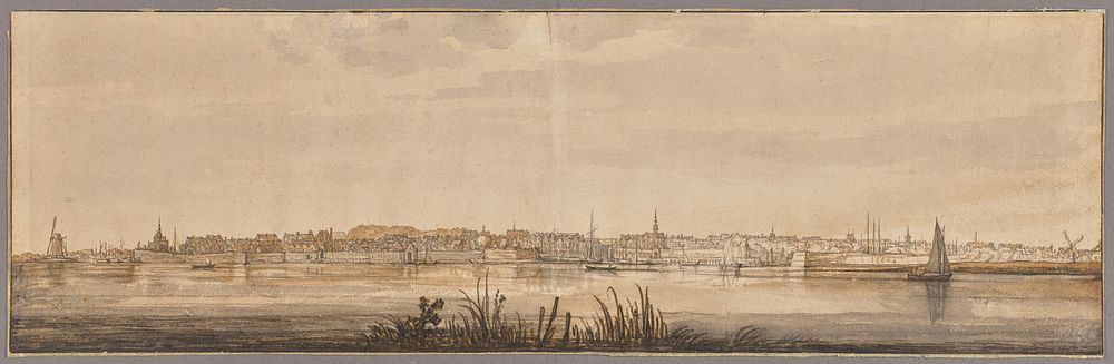 Panoramic View of Dordrecht and the River Maas by Aelbert Cuyp