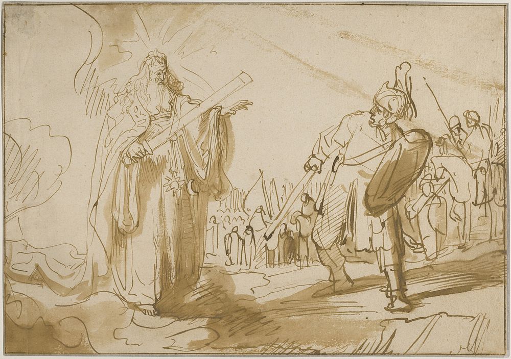 The Messenger of God Appearing to Joshua by Ferdinand Bol