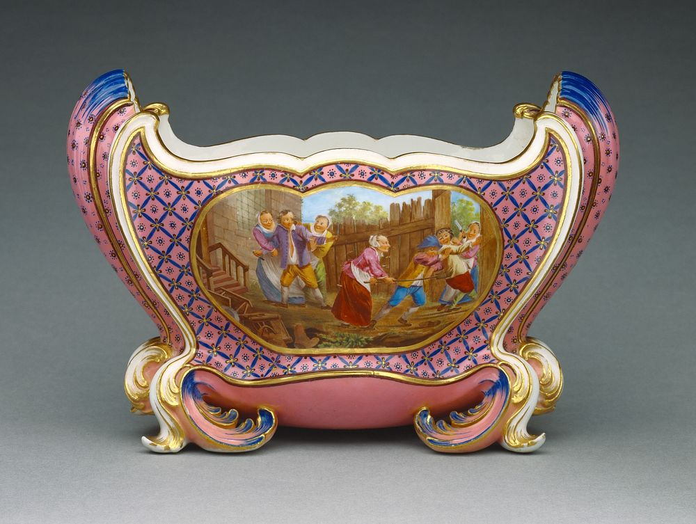 Vase (Cuvette Mahon) by Jean Louis Morin, Jacques Philippe Le Bas, David Teniers the Younger and Sèvres Manufactory