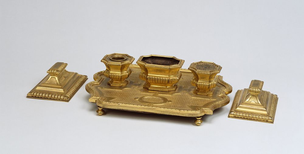 Inkstand and Paperweights