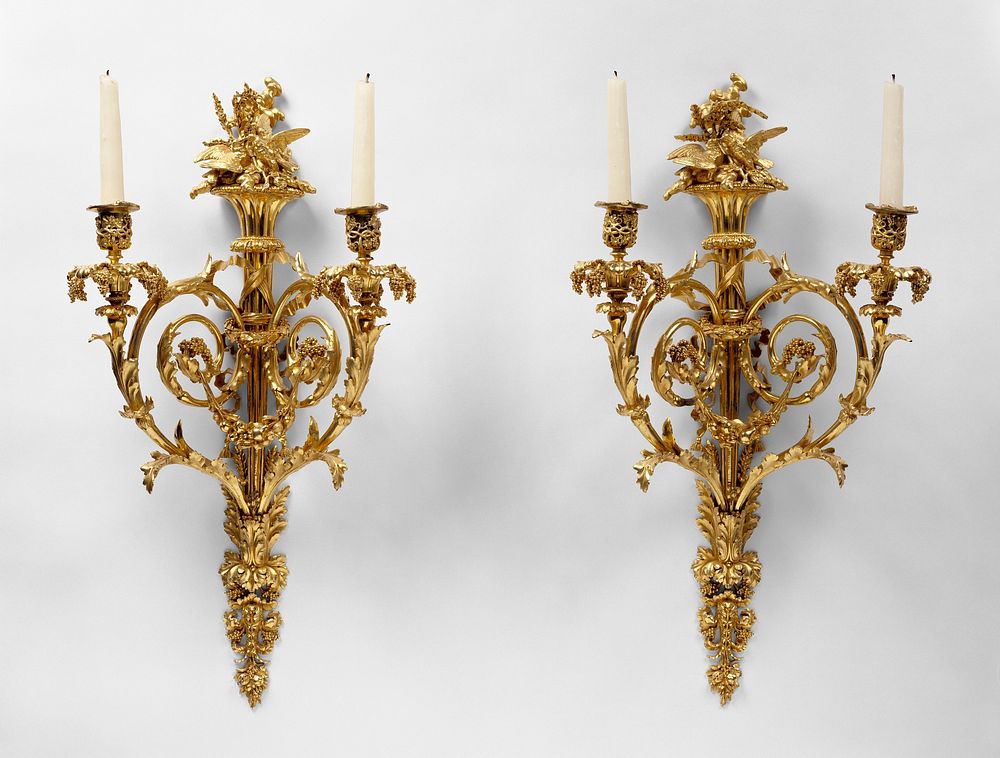 Pair of Wall Lights by Pierre François Feuchère and Jean Pierre Feuchère