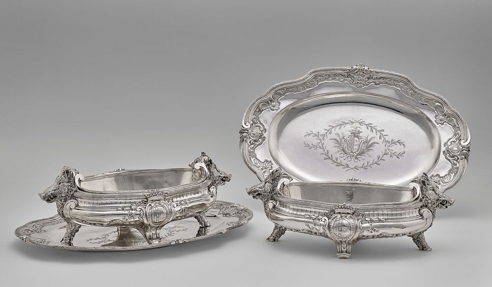 Pair of Tureens, Liners, and Stands by Thomas Germain and François Thomas Germain